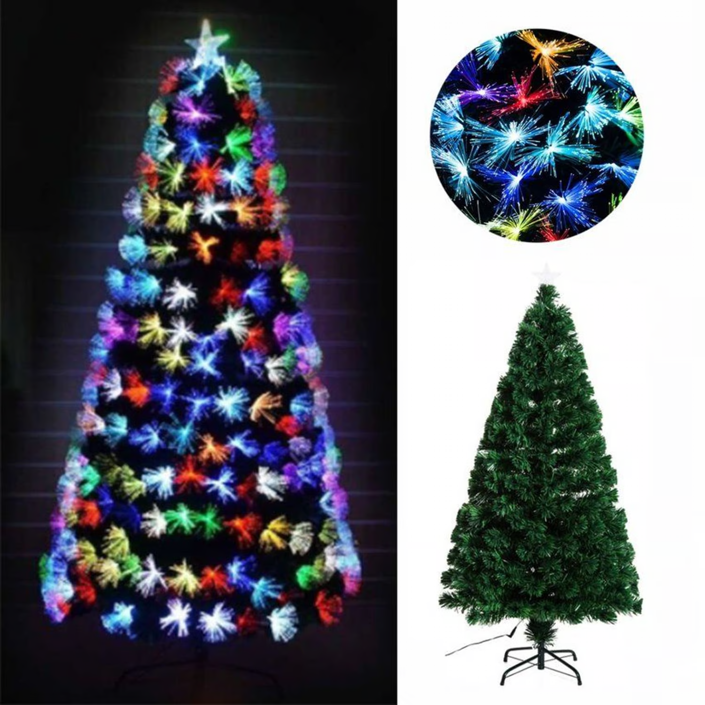🌟 Árboles de Navidad de Fibra Óptica 🌟