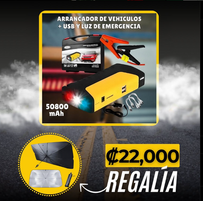 Arrancador de Carro + Sombrilla de parabrisas (Oferta)