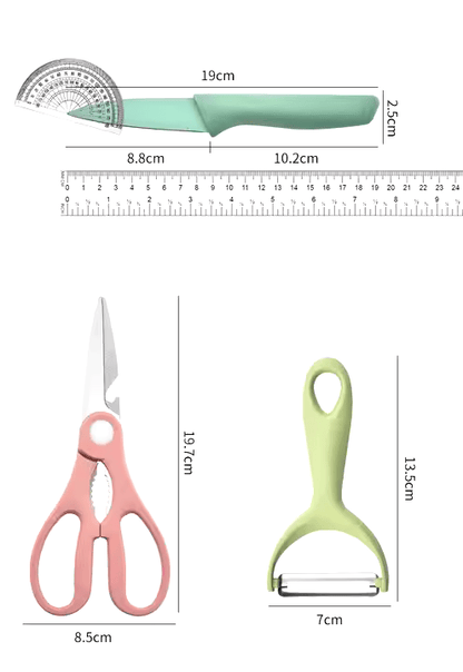 Juego de Cuchillos de Cocina de 6 Piezas