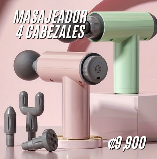 Masajeador de 4 cabezales