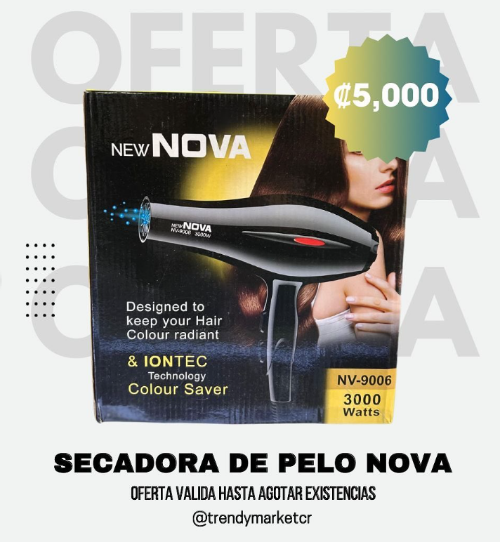 Secadora de cabello New Nova